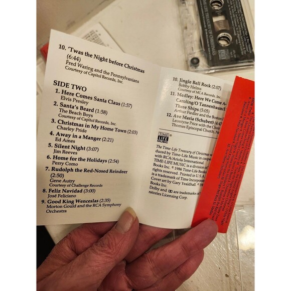 Time Life Treasury of Christmas Music Cassette 2 Tapes Sides 1-4 Tape Set 1986 - Picture 11 of 12